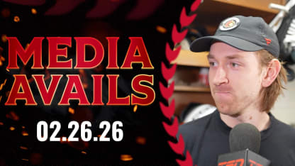 Jake Sanderson Pregame Media vs DET