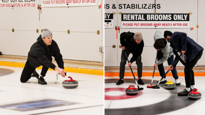 San Jose Sharks curling outing Canada