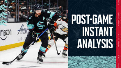 post game instant analysis by the numbers anaheim ducks seattle kraken