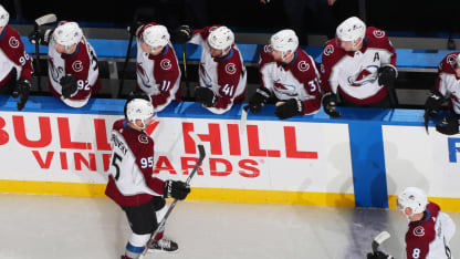 Andre Burakovsky celebrate Buffalo Sabres 2020 February 4