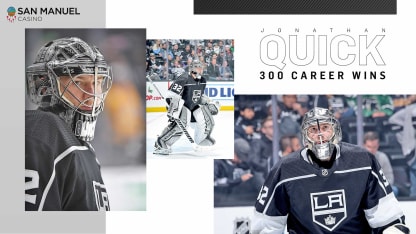 Jonathan Quick 300th Career Win LA Kings