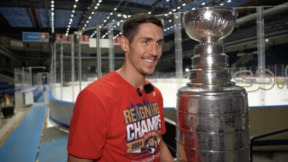 Nosek talks about his day with the Stanley Cup