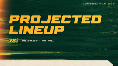 Minnesota Wild Projected Lineup vs Tampa Bay Lightning 030326