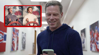 Aatos Koivu surprises his dad, Saku