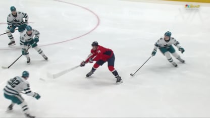 SJS@WSH: Nedeljkovic with a great save against Connor McMichael