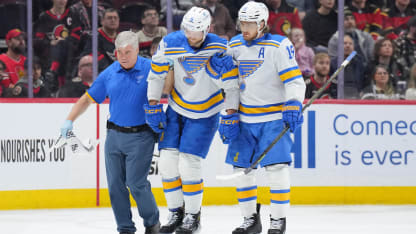 Blues blessures Broberg et Thomas