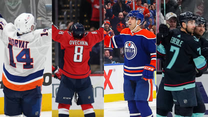 Un total de 27 goles se marcaron en la jornada del lunes en la NHL