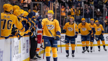 Schaefer, Wiesblatt Score First NHL Goals, Stamkos Reaches Milestone as Preds Beat Flames - 2025_12_2