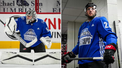 Carolina IceCaps warmups