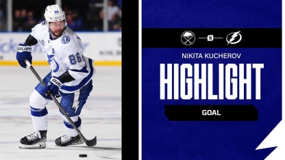 TBL at BUF | Kucherov's PP one-timer ties it