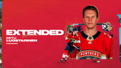 Florida Panthers Agree to Terms with Forward Eetu Luostarinen on Three-Year Contract Extension