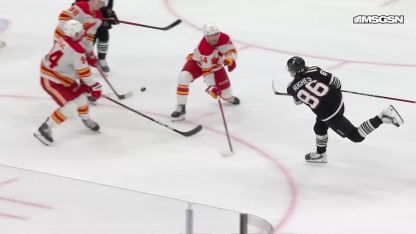 Jack Hughes with a Goal vs. Calgary Flames