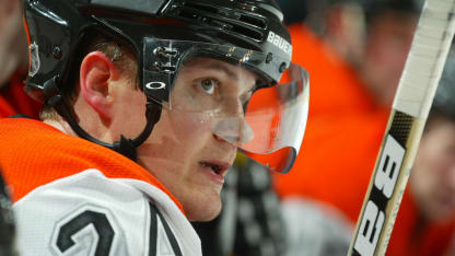 Sami Kapanen 2003 Season: Player Sami Kapanen of the Philadelphia Flyers. (Photo by Bruce Bennett Studios via Getty Images Studios/Getty Images)