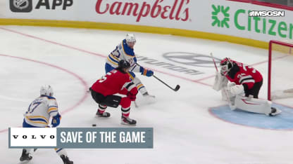 BUF@NJD: Allen with a great save against Jason Zucker