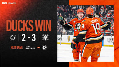 Recap: Strome Nets Another Game-Winner as Ducks Down Devils 3-2