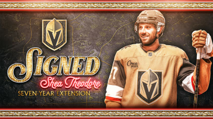 Los Vegas Golden Knights firman una extensión de contrato por siete años para el defensa Shea Theodore