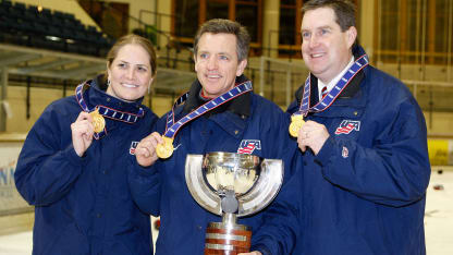 Katie-King-Crowley-holding-gold-medal-1998