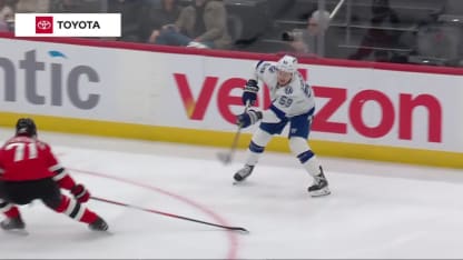 TBL@NJD: Bjorkstrand scores goal against Jake Allen