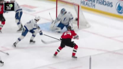 TBL@NJD: Hughes scores goal against Jonas Johansson