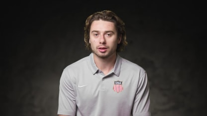 Q. Hughes - USA Hockey Olympic Orientation Camp Interview