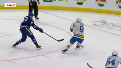 STL@TOR: Lorentz scores goal against Jordan Binnington