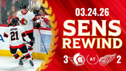 Yakemchuk Scores His First as Sens Defeat Red Wings.