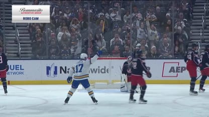 STL@CBJ: Faulk with a wicked wrist shot