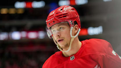 Detroit Red Wings forward Lucas Raymond vill ta ytterligare kliv framåt