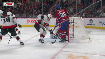 OTT@MTL: Suzuki marque un but en A.N. contre Linus Ullmark