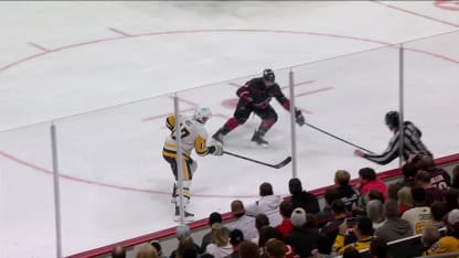 PIT@CAR: Acciari scores goal against Frederik Andersen