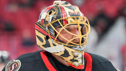 Anton Forsberg utgick skadad inför Ottawa Senators match