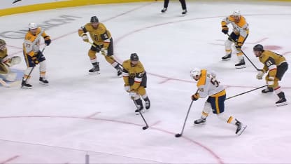 NSH@VGK: Josi marque un but contre Akira Schmid