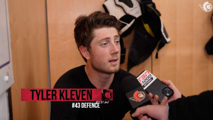 Tyler Kleven dispo médias avant le match contre NYR