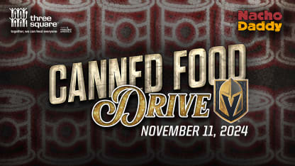 Vegas Golden Knights to Host Food Drive on Toshiba Plaza on Monday, November 11