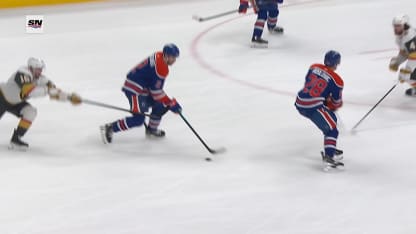 VGK@EDM: Bouchard marque un but contre Carter Hart