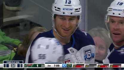 WPG@MIN: Vilardi scores PPG against Jesper Wallstedt