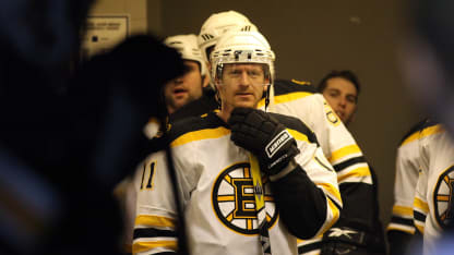 P.J. Axelsson #11 of the Boston Bruins waits in the players' tunnel prior to a game against the Montreal Canadiens during Game Four of the Eastern Conference Quarterfinal Round of the 2009 Stanley Cup Playoffs at the Bell Centre on April 22, 2009 in Montreal, Quebec, Canada. (Photo by Andre Ringuette/NHLI via Getty Images)