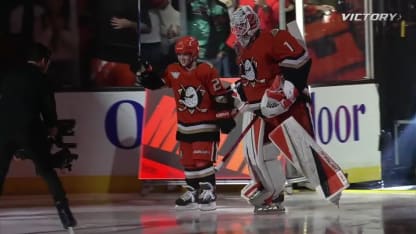 Anaheim celebrates 21st Duck Emma Melin at home opener