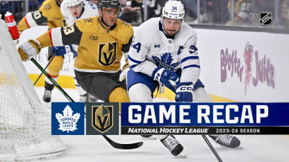 Toronto Maple Leafs Vegas Golden Knights game recap February 22