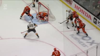 Hertl rings it off the post and in