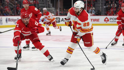 Flames Fall 6-2 to Red Wings
