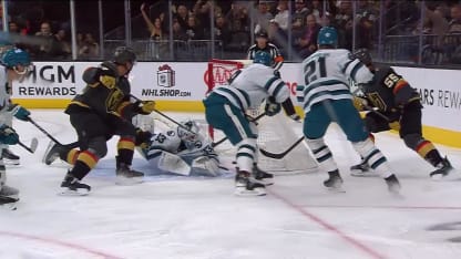 SJS@VGK: Sissons scores goal against Alex Nedeljkovic