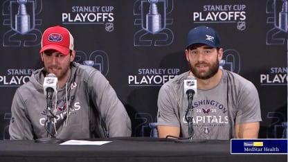 Logan Thompson and Tom Wilson | Postgame