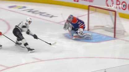 LAK@EDM: Byfield scores goal against Calvin Pickard