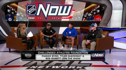 Sled hockey athletes join NHL Now