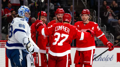 TBL@DET: Compher scores goal against Andrei Vasilevskiy