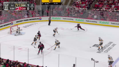 VGK@CAR: Hart with a great save against Andrei Svechnikov