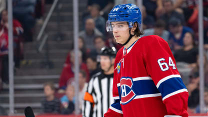 David Reinbacher selbstbewusst im Training Camp der Montreal Canadiens