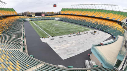 NHL Commonwealth Stadium preparation