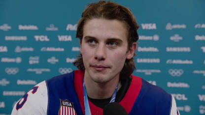 Jack Hughes on scoring golden goal in overtime